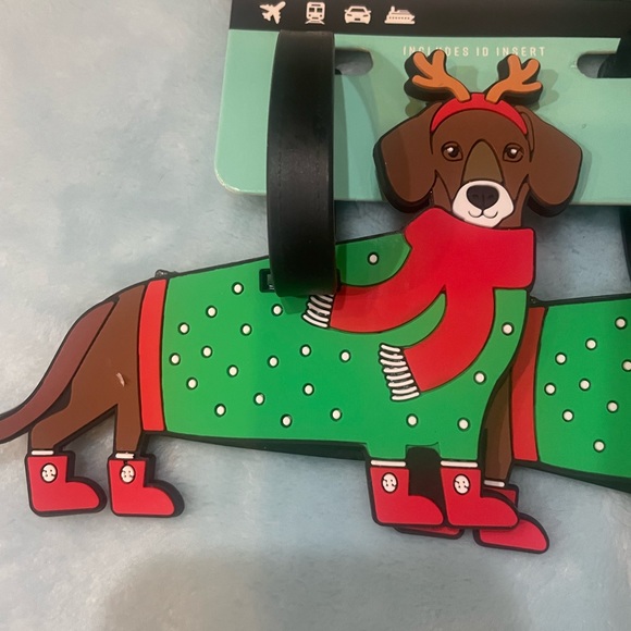 Dachshund luggage tags Winter design - Picture 5 of 6